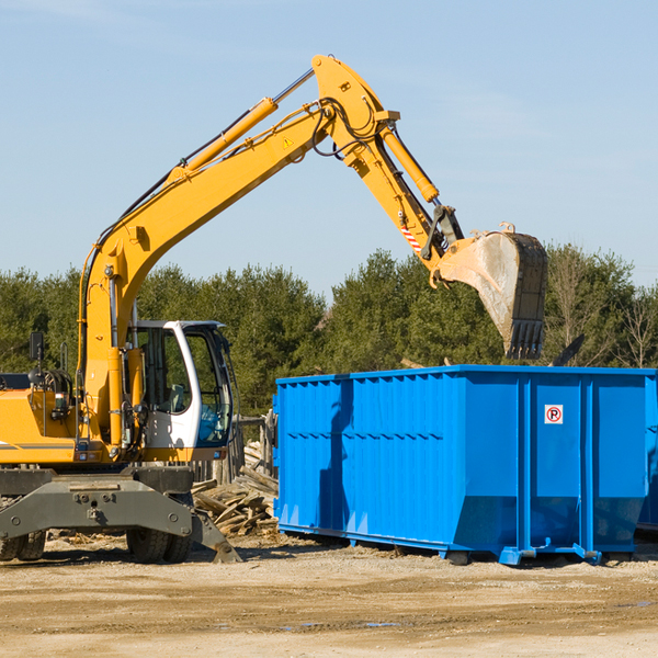 can i choose the location where the residential dumpster will be placed in Delmar